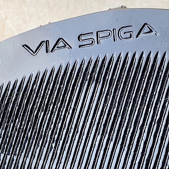 VIA SPIGA SANDAL BLACK PATENT LEATHER STRAPY HEEL SIZE 8 1/2  V-JEMA NIB Y2K - Picture 10 of 11